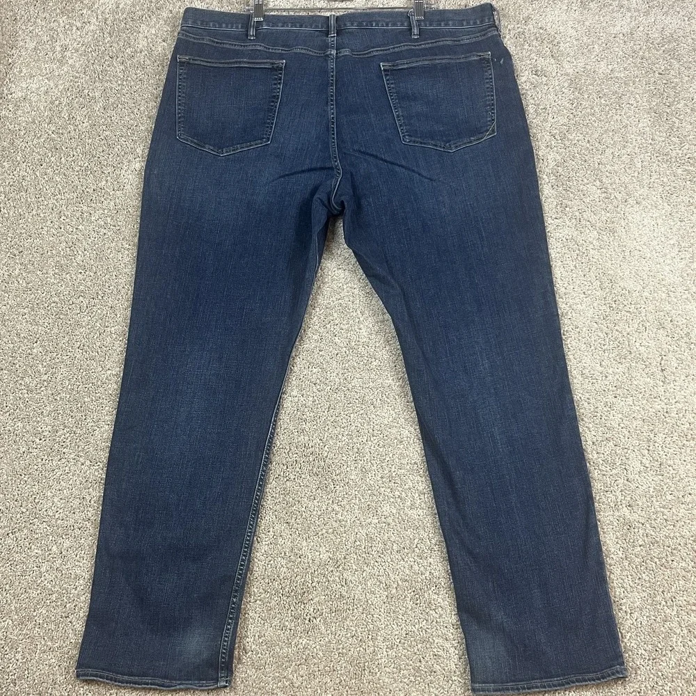 Banana‎ Republic Jeans Mens 44x34 Blue Skinny Fit Stretch Denim Pants Distressed
